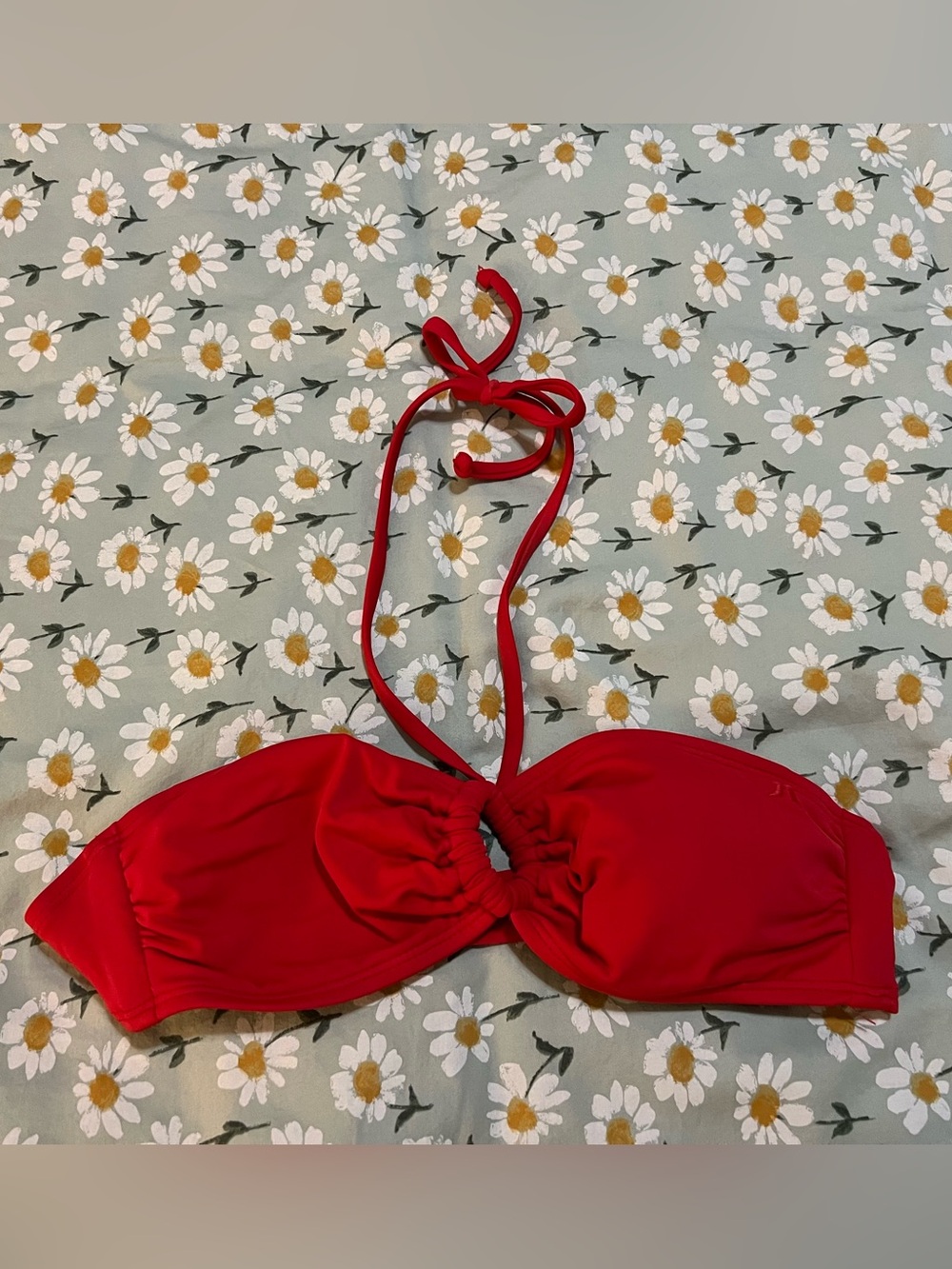 Hurley Red Bandeau Swim Top
